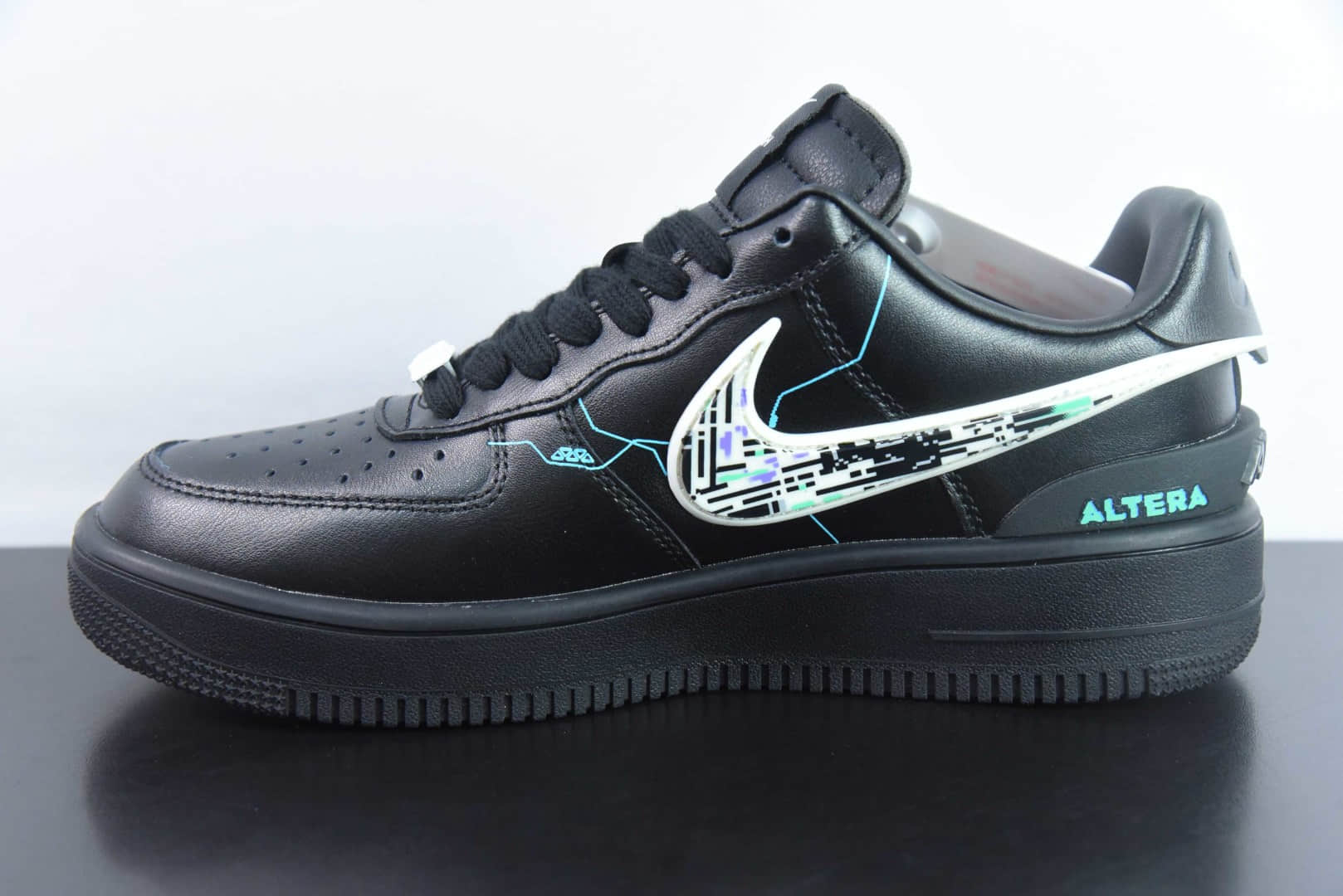 耐克Nike Air Force 1´07 Low 联名款赛博朋克风系列“电子故障”空军一号低帮休闲运动板鞋纯原版本 货号:DV3464-011
