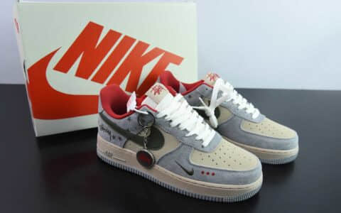 耐克Nike Air Force 1 '07 Low “斯图西联名橄榄绿五角星”空军一号低帮休闲板鞋纯原版本 货号：KK1988-034