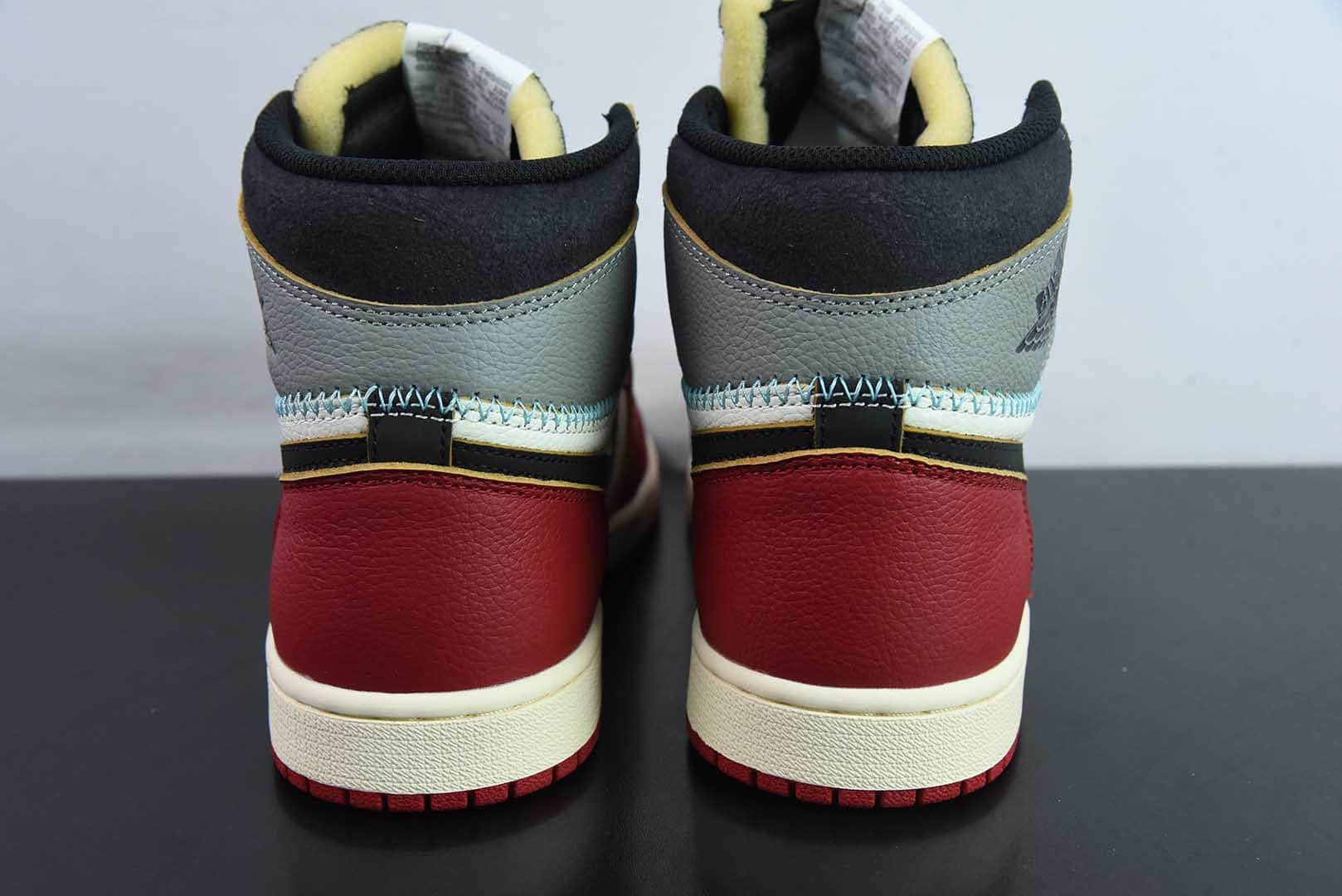 乔丹Union x Air Jordan 1 Retro High AJ1乔1影子芝加哥高帮篮球鞋纯原版本 货号：HV8563-600 