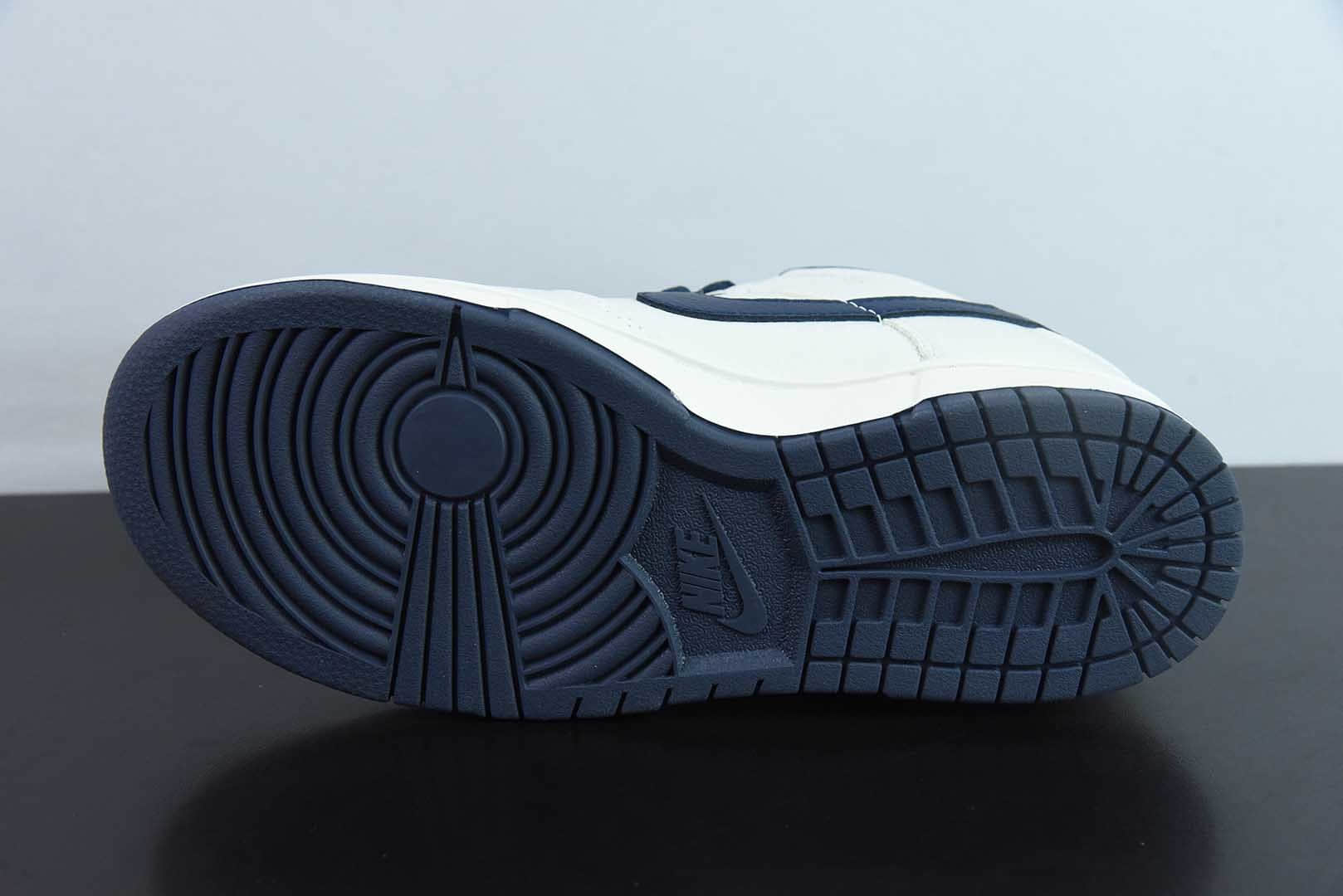 耐克Nike SB Dunk Low Fragment Design藤原浩闪电联名白深蓝低帮休闲运动滑板板鞋纯原版本 货号：DF7519-833