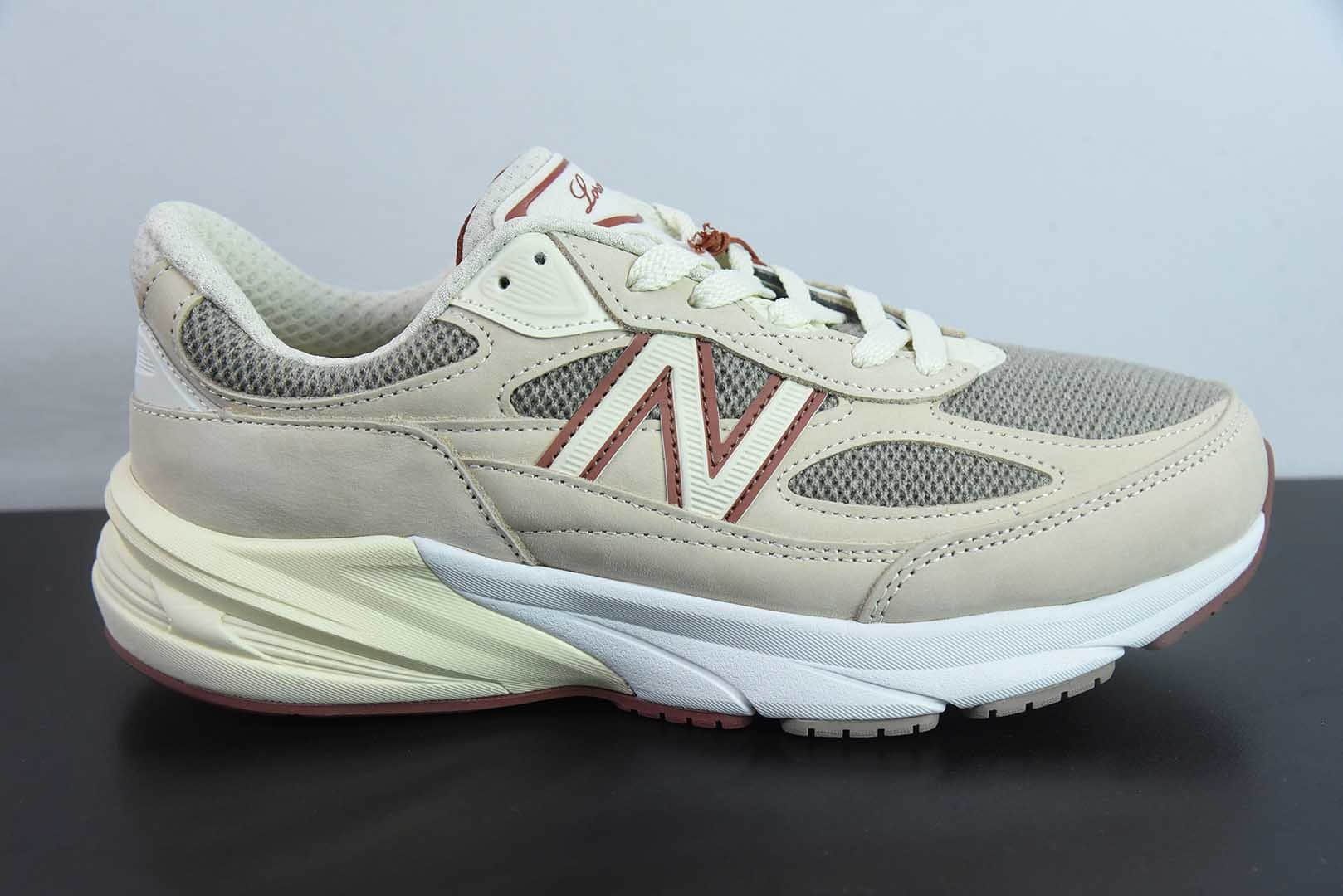 新百伦 New Balance Piana x New Balance NB990V6联名灰酒红第六代总统复古慢跑鞋纯原版本 货号：U990LO6