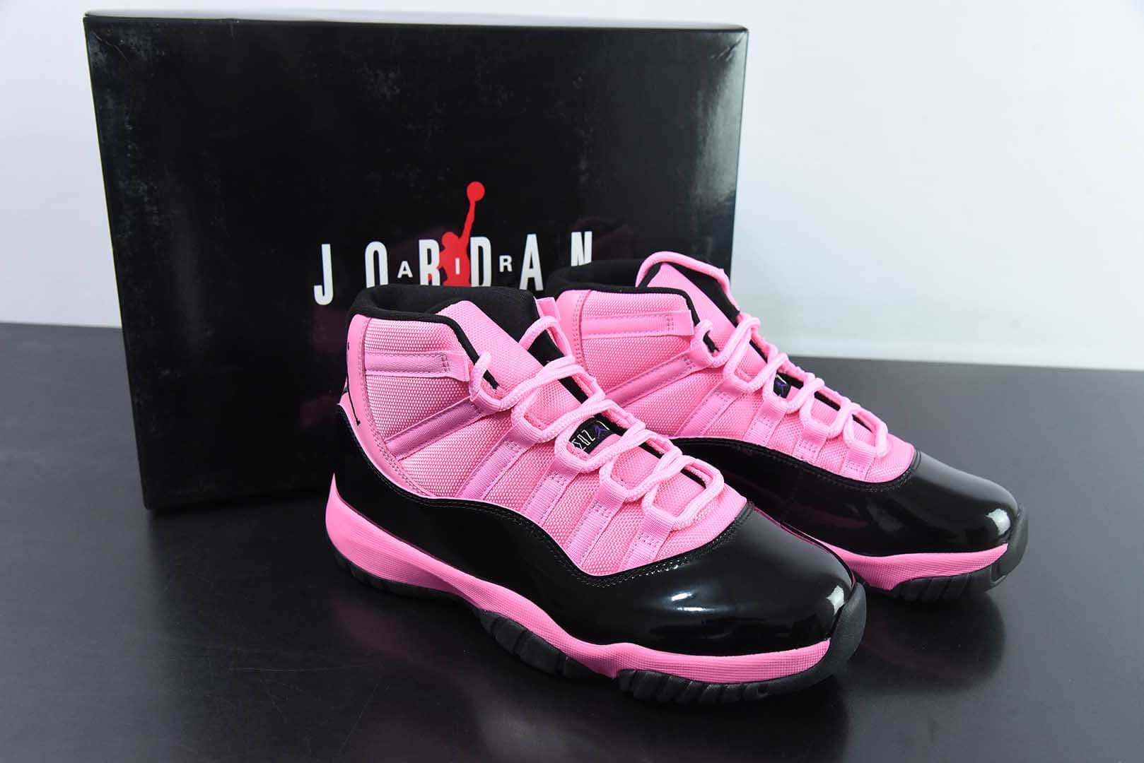 乔丹Air Jordan 11 Retro 黑粉漆皮高帮实战篮球鞋纯原版本 货号：CT8012-500