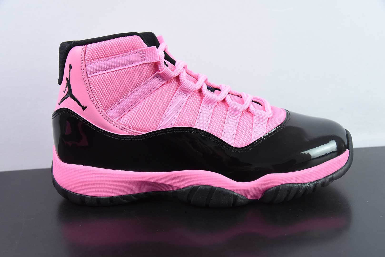乔丹Air Jordan 11 Retro 黑粉漆皮高帮实战篮球鞋纯原版本 货号：CT8012-500