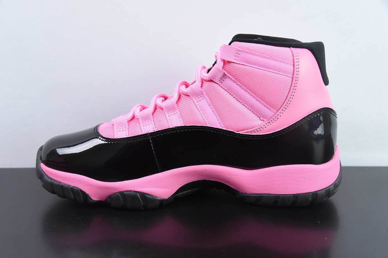乔丹Air Jordan 11 Retro 黑粉漆皮高帮实战篮球鞋纯原版本 货号：CT8012-500