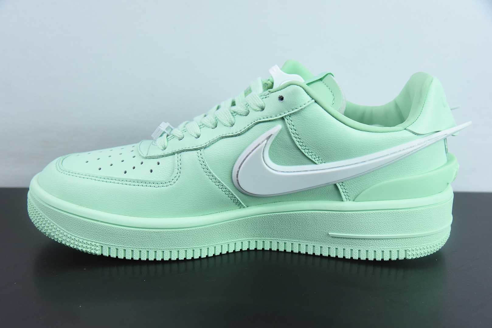 耐克Nike AMBUSH x NK Air Force 1 Low联名薄荷绿大钩空军一号低帮休闲板鞋纯原版本 货号：DV3464-700