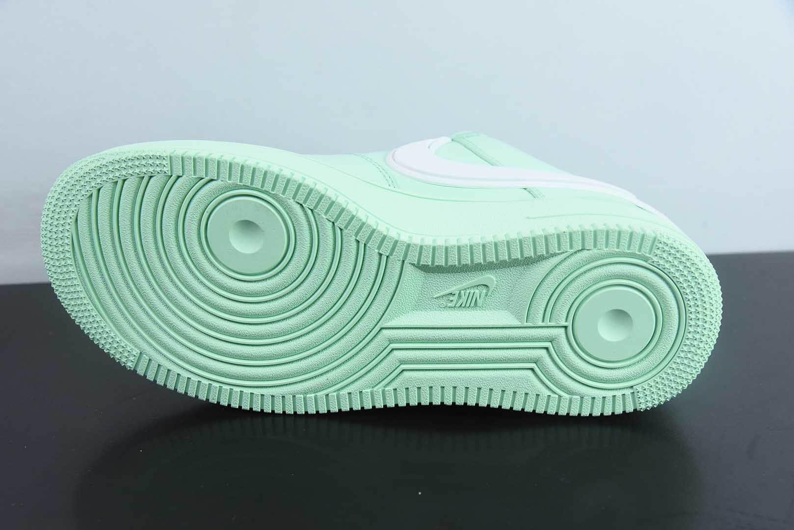 耐克Nike AMBUSH x NK Air Force 1 Low联名薄荷绿大钩空军一号低帮休闲板鞋纯原版本 货号：DV3464-700