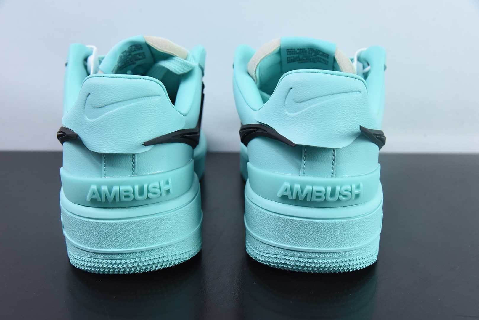 耐克Nike Ambush x Nk Air Force 1'07 Low 联名款湖水蓝空军一号低帮休闲板鞋纯原版本 货号：DV3464-500