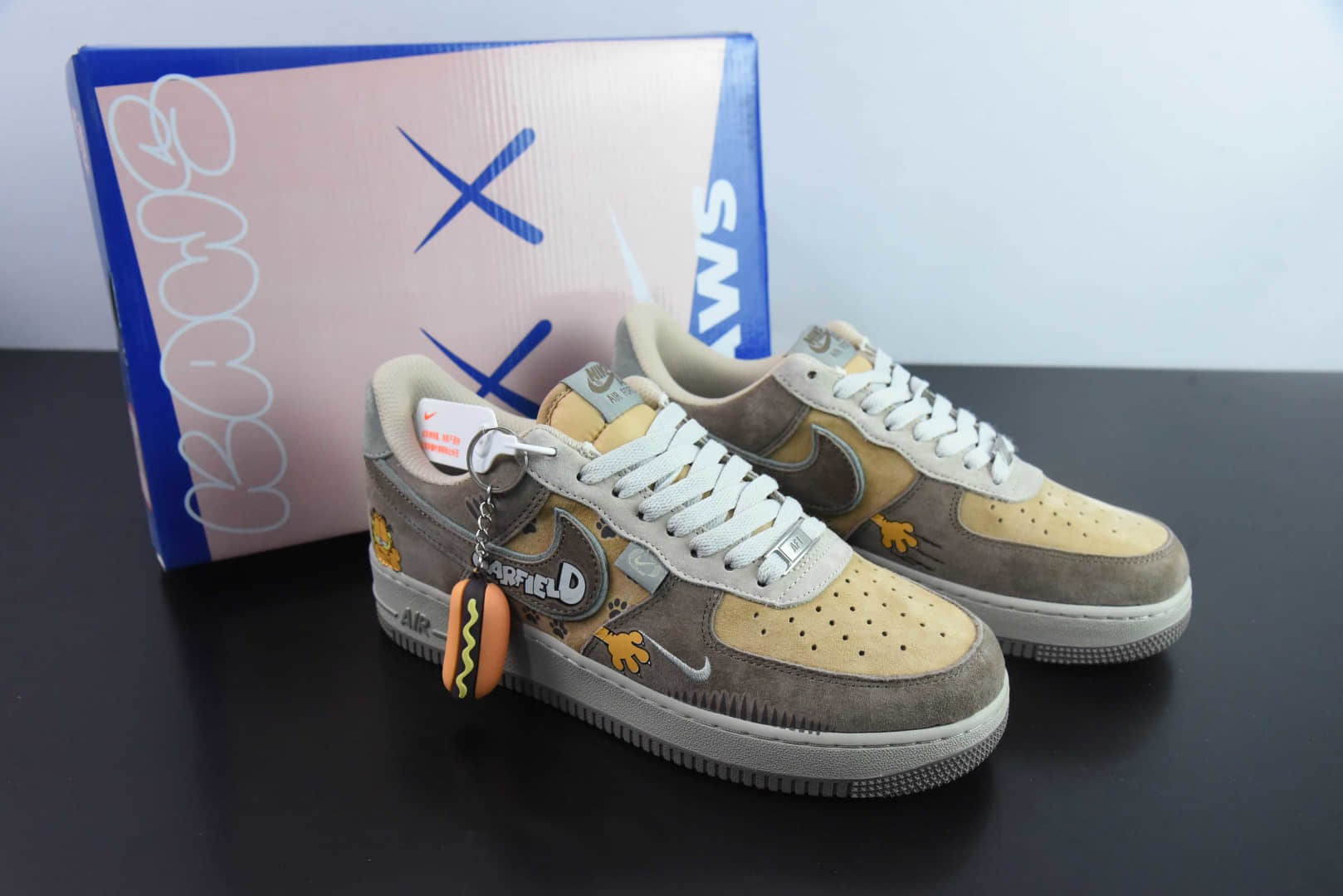 耐克Nike Air Force 1 “Garfield”漫画系列加菲猫空军一号低帮休闲板鞋纯原版本 货号:CD1212-333