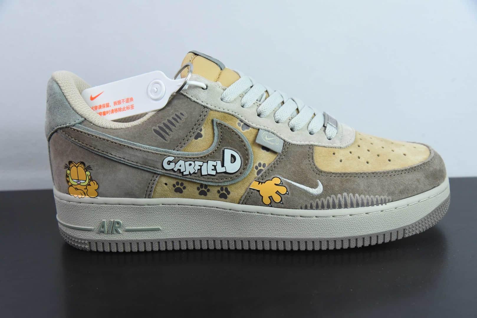 耐克Nike Air Force 1 “Garfield”漫画系列加菲猫空军一号低帮休闲板鞋纯原版本 货号:CD1212-333