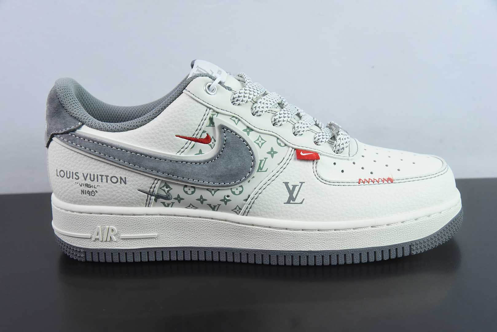 耐克Nike Air Force 1'07 Low LV联名米灰小双勾空军一号低帮休闲板鞋纯原版本 货号:YX5066 - 350