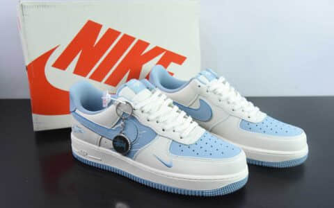 耐克Nike Air Force 1 Low 07 x Stussy 斯图西联名白蓝小勾空军一号低帮休闲板鞋纯原版本 货号：KK1988-090