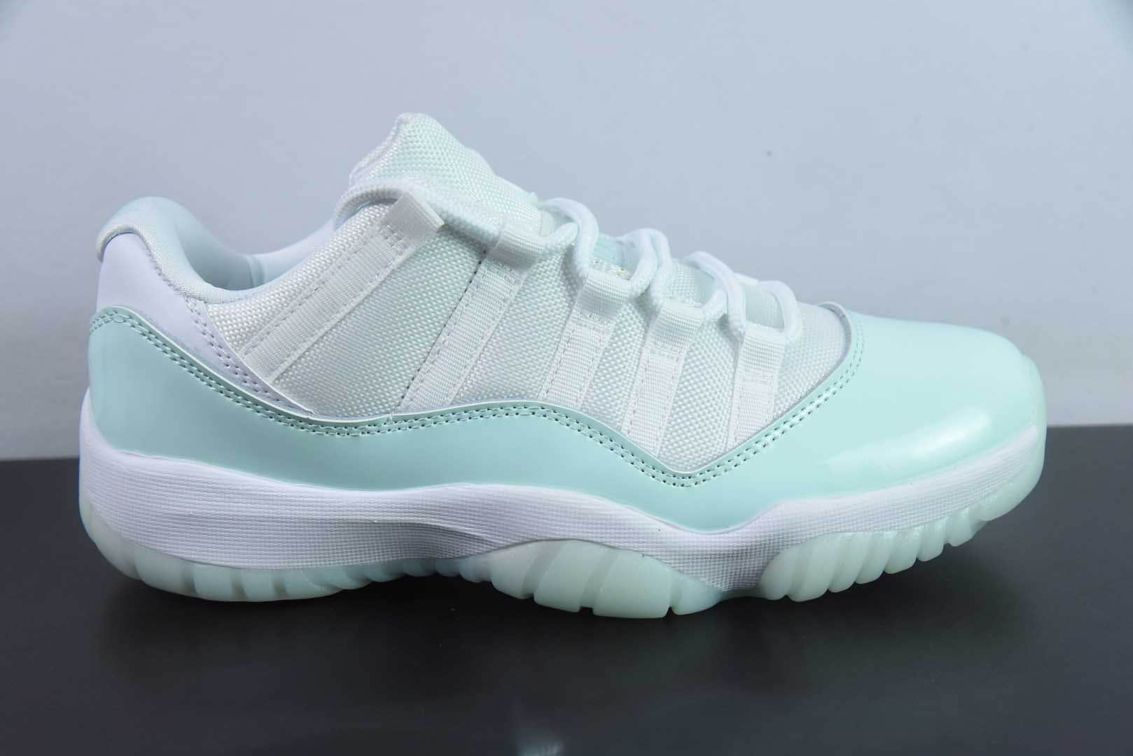乔丹Air Jordan 11 Low AJ11乔11低帮薄荷绿男女文化低帮篮球鞋纯原版本 货号：AH7860 - 103