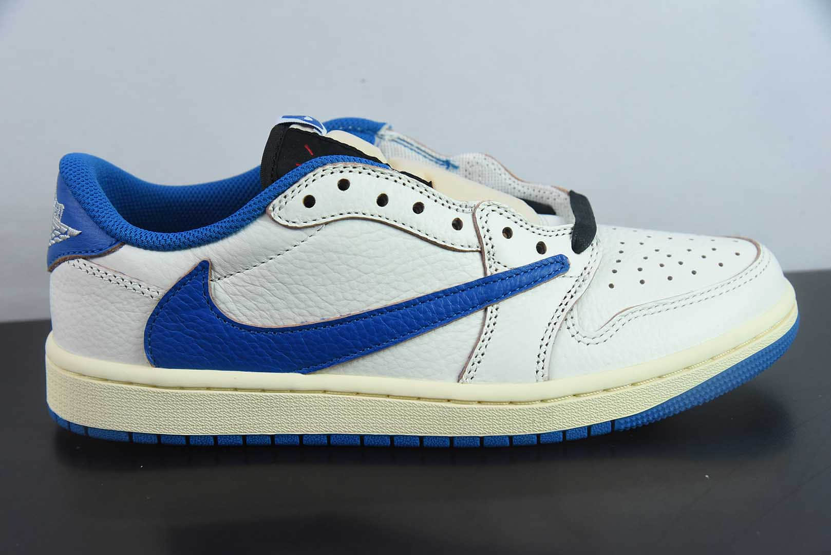 乔丹Air Jordan Travis Scott x Air Jordan AJ1 Low OG SP TS联名AJ1白蓝倒钩低帮文化篮球鞋纯原版本 货号：DM7866 - 104