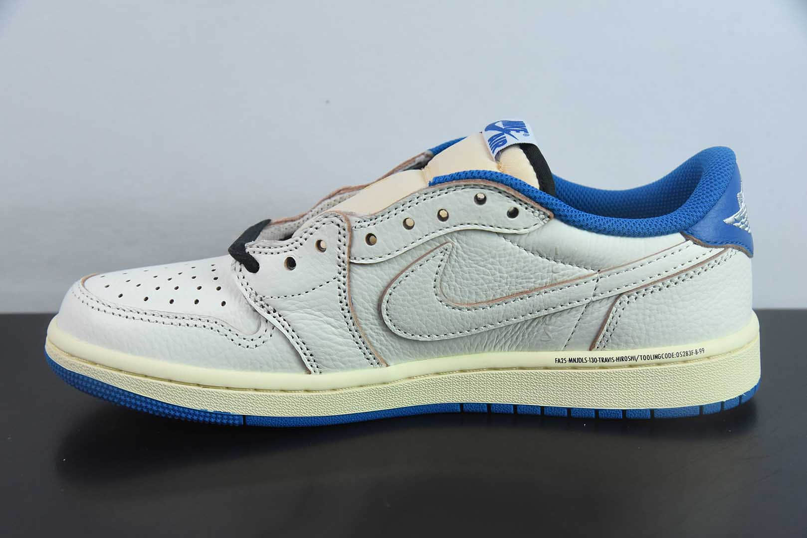 乔丹Air Jordan Travis Scott x Air Jordan AJ1 Low OG SP TS联名AJ1白蓝倒钩低帮文化篮球鞋纯原版本 货号：DM7866 - 104