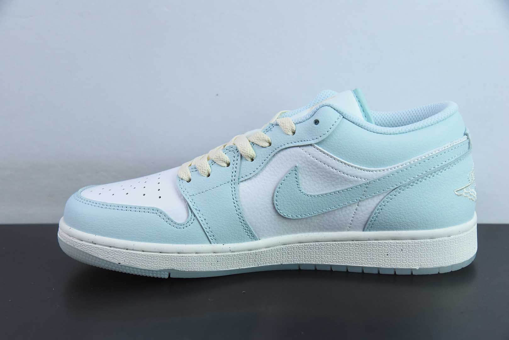 乔丹Air Jordan 1 Low AJ1乔1薄荷蓝低帮文化休闲运动板鞋纯原版本 货号：HJ5999 - 400
