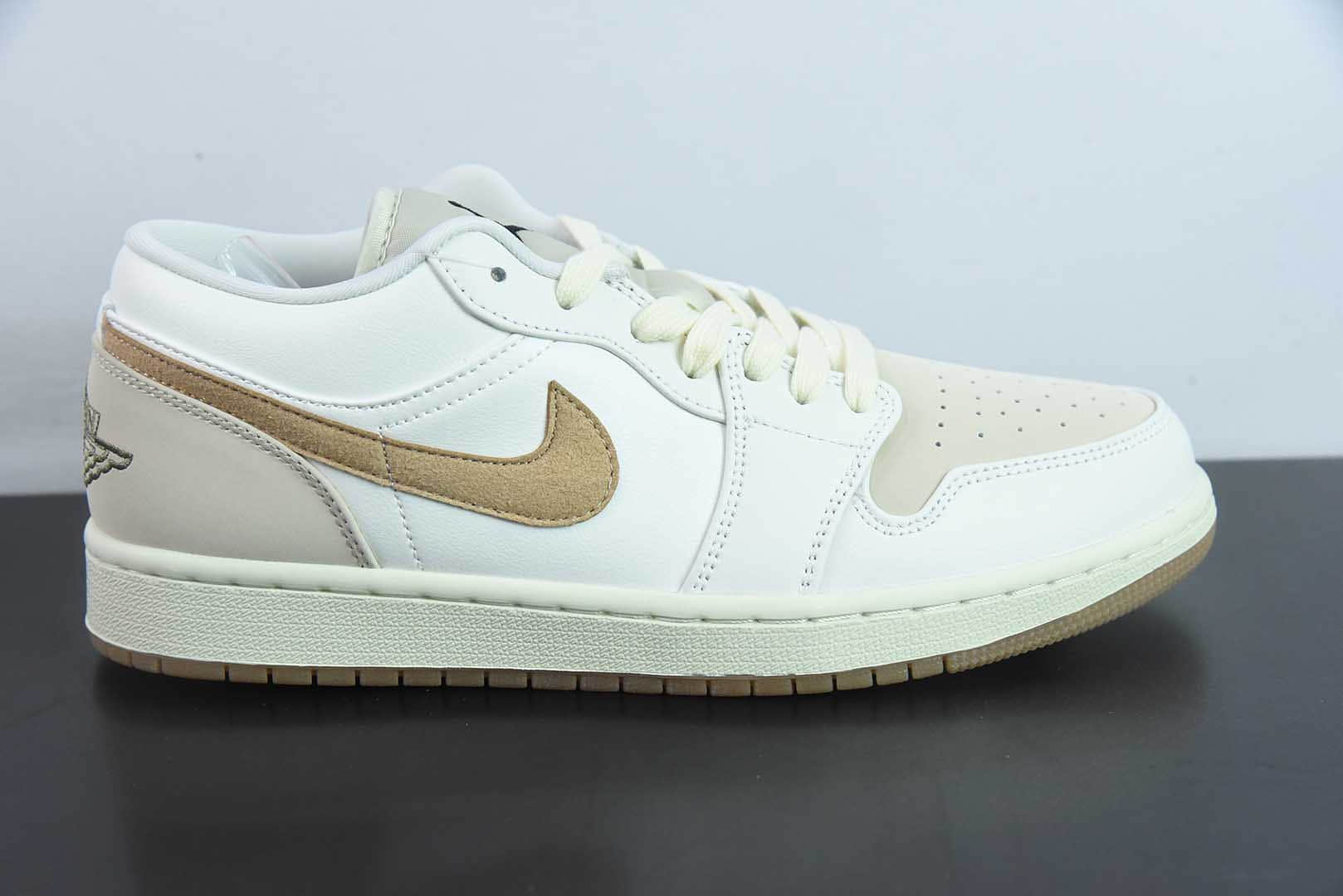 乔丹Air Jordan 1 Low Dongdan AJ1乔1椰奶白低帮文化休闲板鞋纯原版本 货号：IB8855 - 121