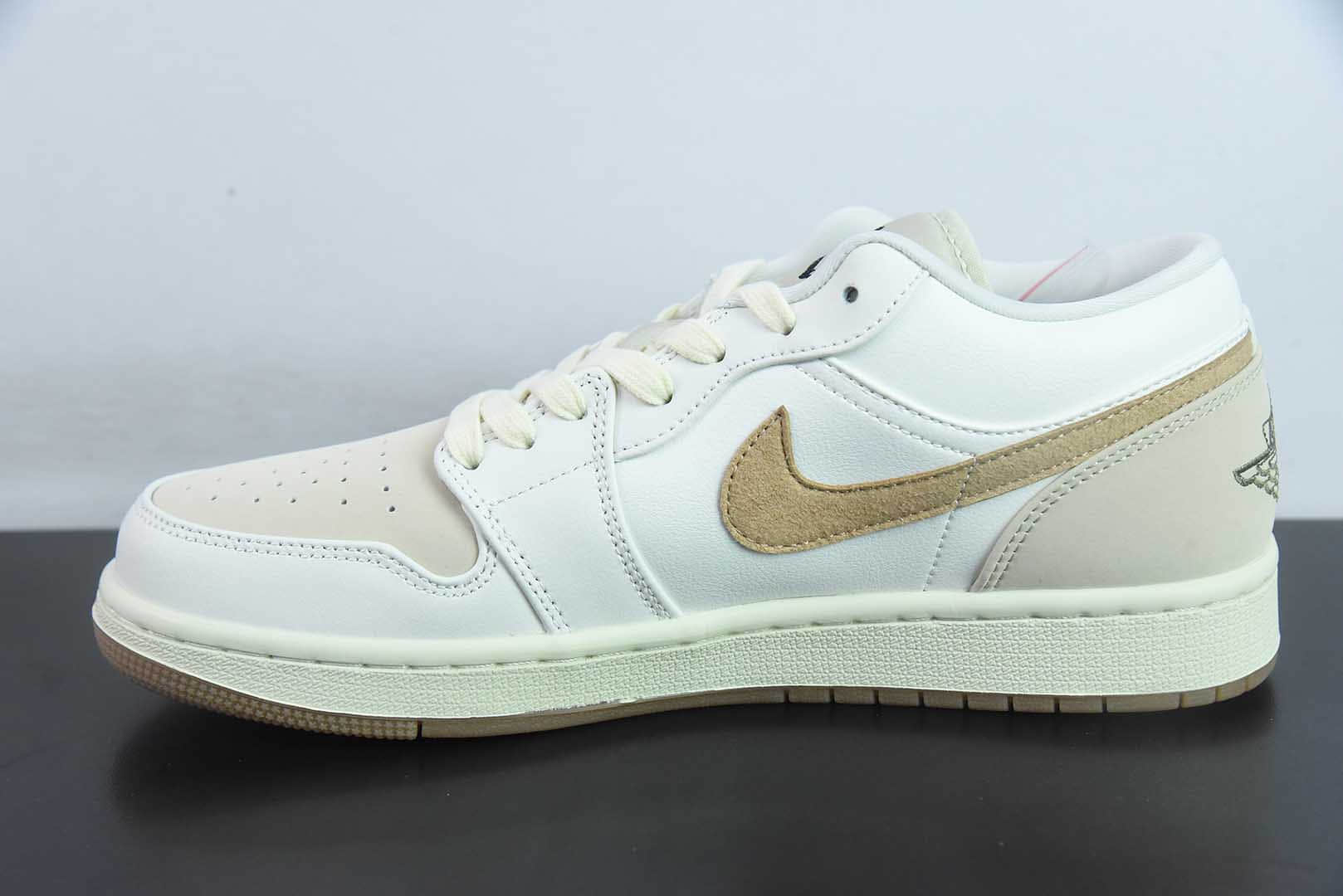乔丹Air Jordan 1 Low Dongdan AJ1乔1椰奶白低帮文化休闲板鞋纯原版本 货号：IB8855 - 121