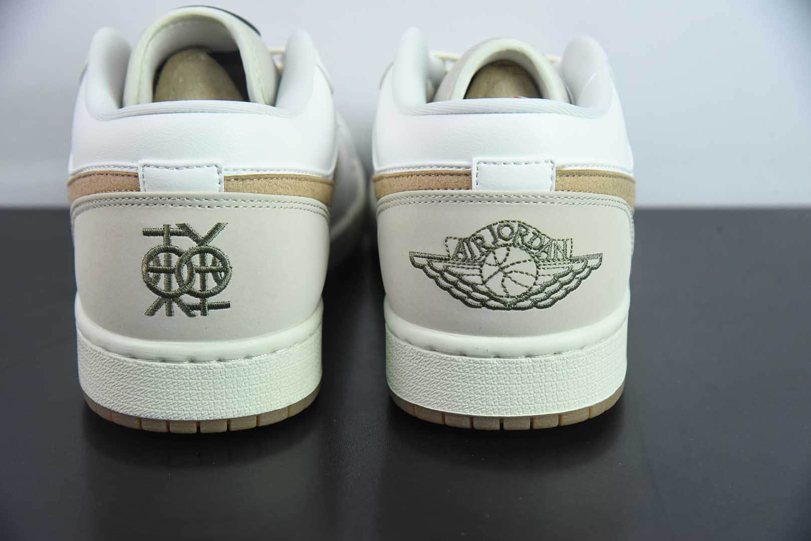 乔丹Air Jordan 1 Low Dongdan AJ1乔1椰奶白低帮文化休闲板鞋纯原版本 货号：IB8855 - 121