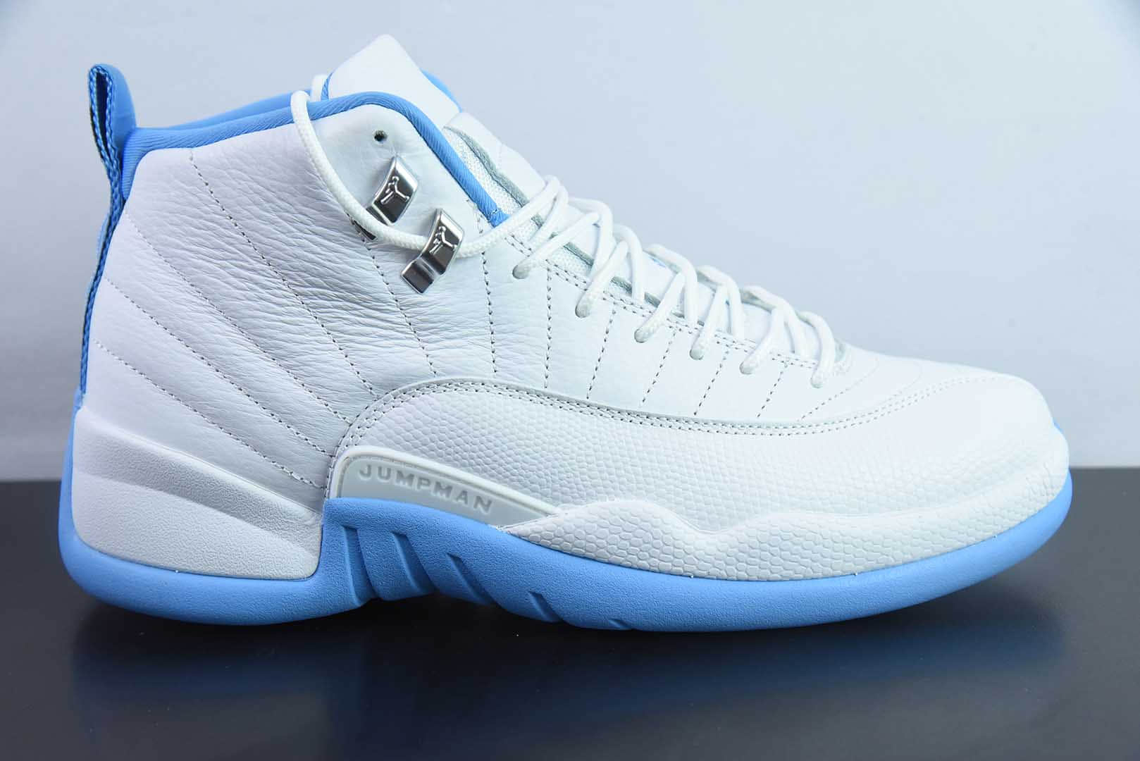 乔丹Air Jordan 12 Melo AJ12乔12白蓝高帮男子文化篮球鞋纯原版本 货号：CT8013 - 112