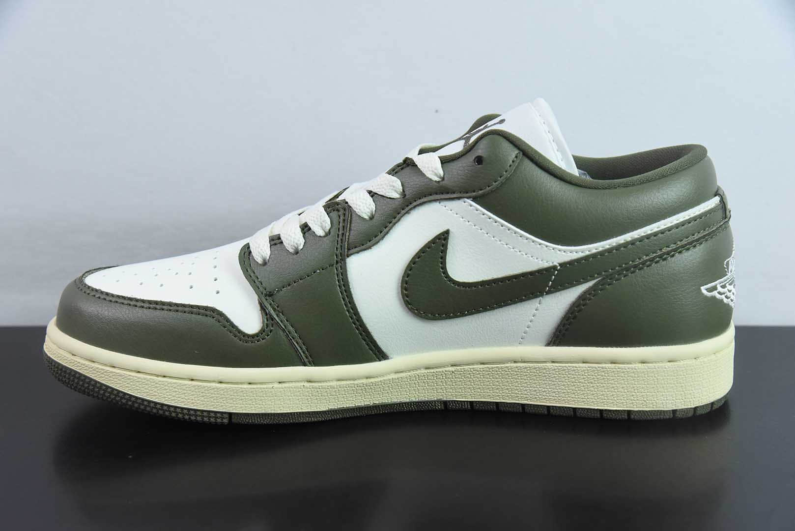 乔丹Air Jordan 1 Low AJ1 乔1军绿白低帮文化休闲运动板鞋纯原版本 货号：CT8532 - 301