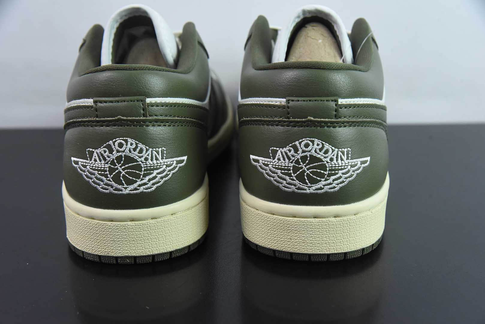 乔丹Air Jordan 1 Low AJ1 乔1军绿白低帮文化休闲运动板鞋纯原版本 货号：CT8532 - 301