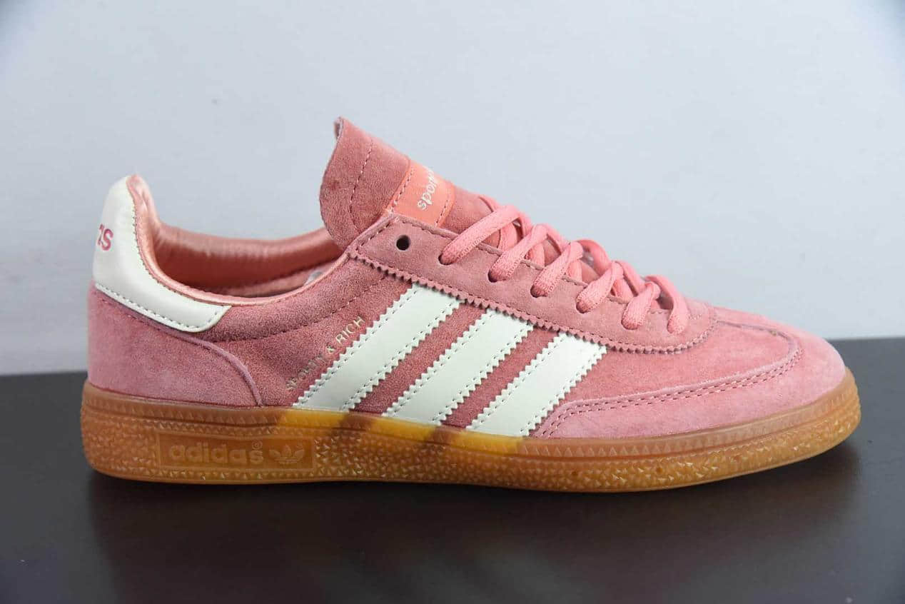 阿迪达斯 Adidas Handball Spezial 复古单品粉白德训鞋纯原版本 货号:IH2610