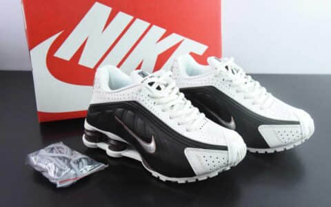 耐克Nike Shox R4黑白子弹文斯卡特高科技专利气柱弹簧跑步鞋纯原版本 货号：AR3565 - 104
