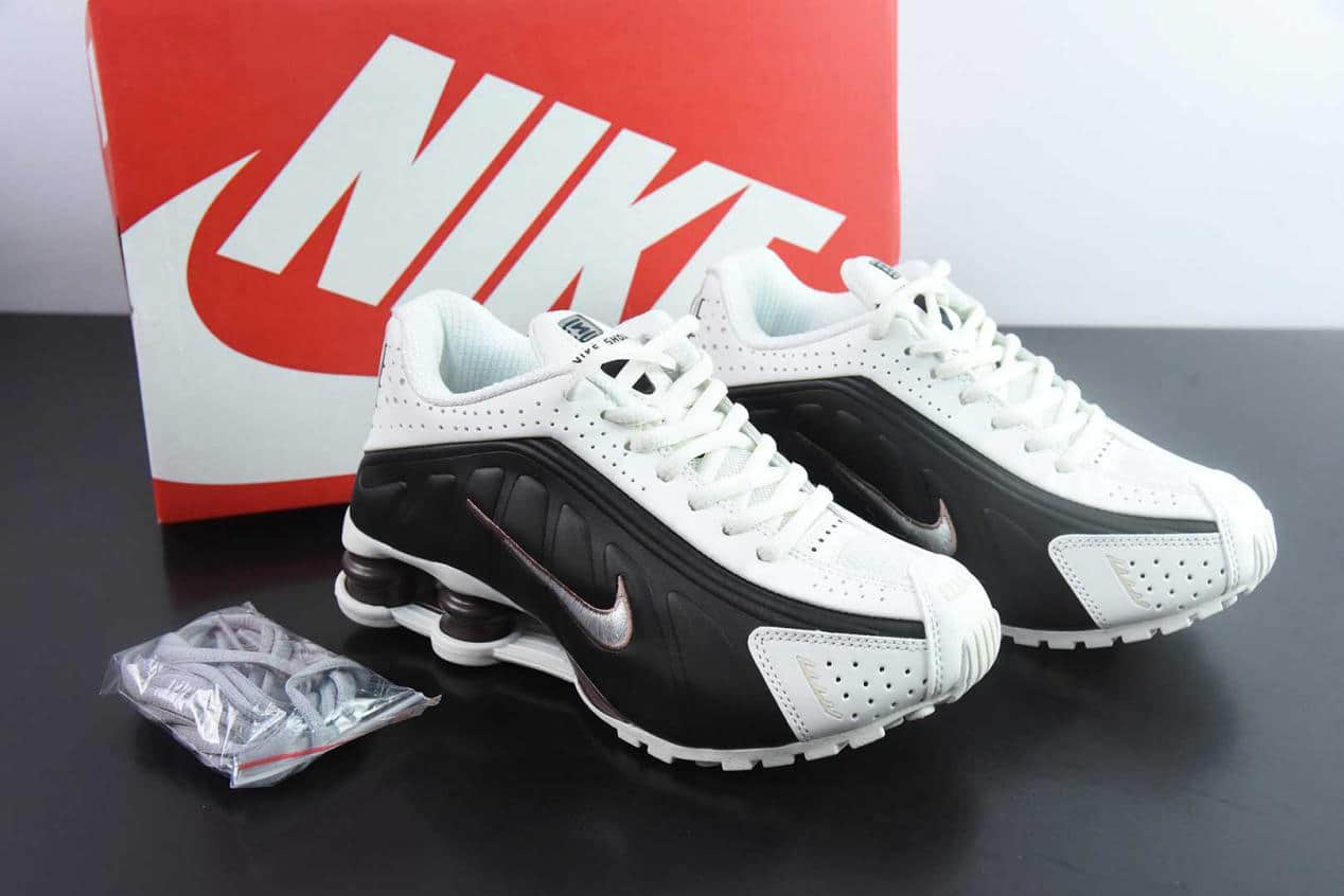 耐克Nike Shox R4黑白子弹文斯卡特高科技专利气柱弹簧跑步鞋纯原版本 货号：AR3565 - 104