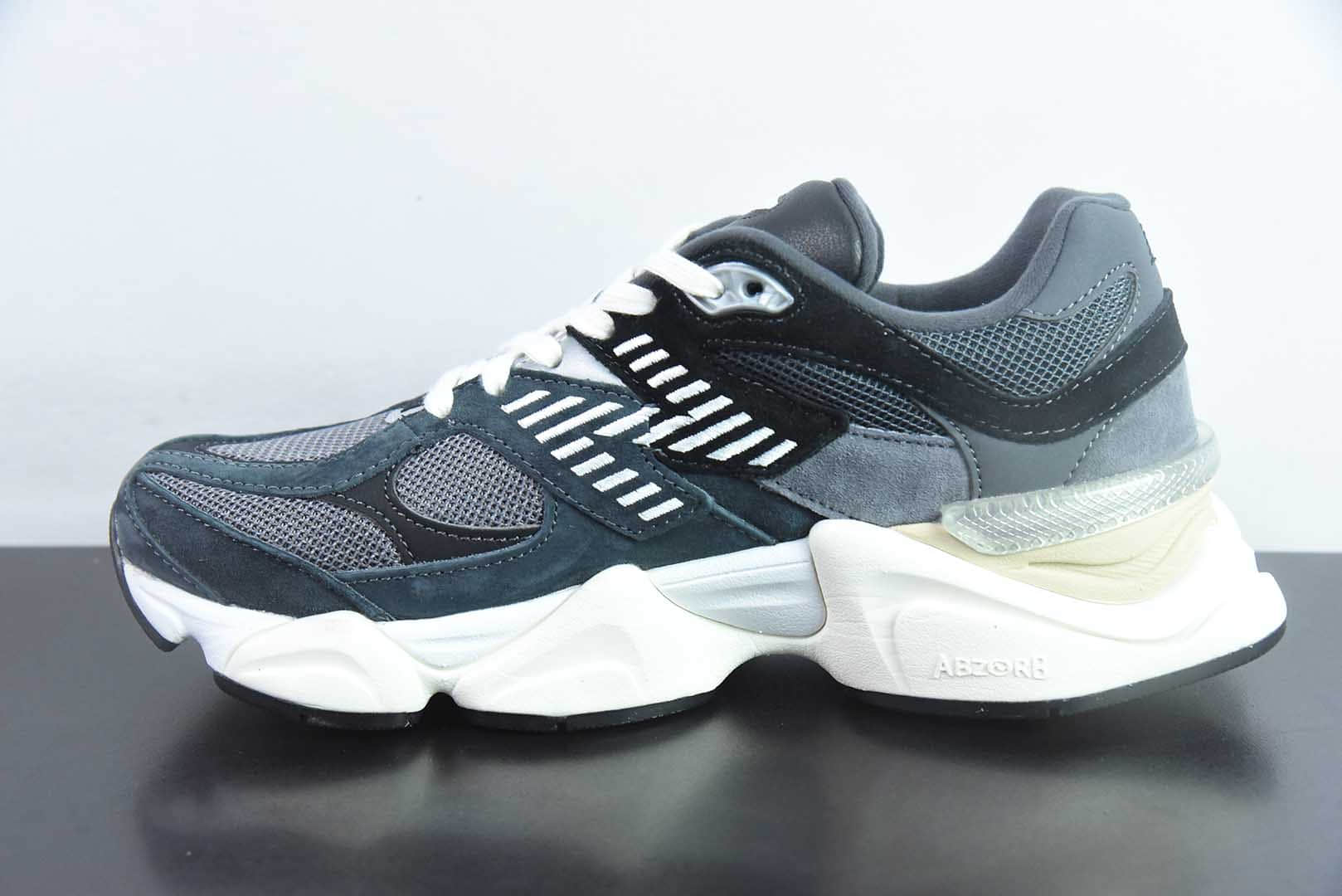 新百伦Joe Freshgoods x New Balance NB9060联名款黑灰配色复古休闲运动慢跑鞋纯原版本 货号：U9060BLC