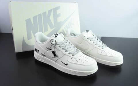 耐克Nike Air Force 1 '07 Low “NIKE联名黑小三勾”空军一号低帮运动鞋纯原版本 货号：XX3168-183