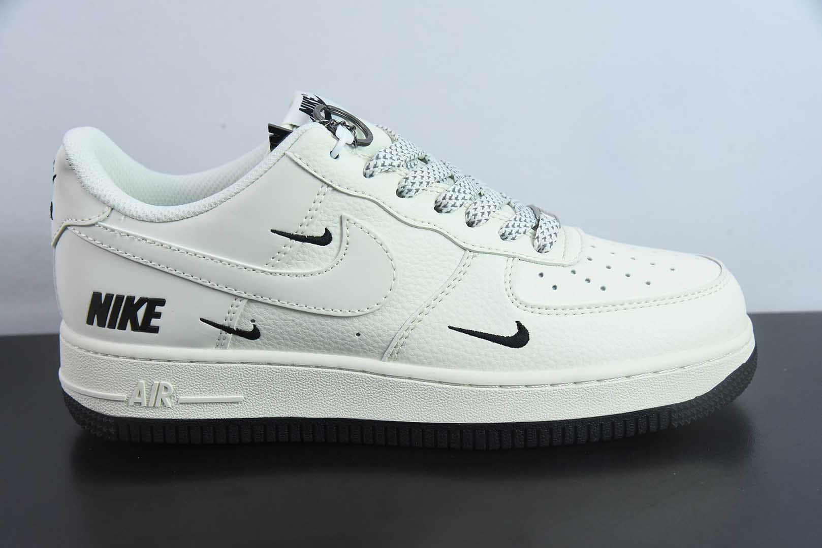 耐克Nike Air Force 1 '07 Low “NIKE联名黑小三勾”空军一号低帮运动鞋纯原版本 货号：XX3168-183