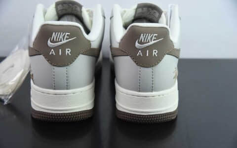 耐克Nike Air Force 1'07 Lowlvory Hyper Royal皮革米白蓝空军一号低帮休闲板鞋纯原版本 货号：FB1844-222