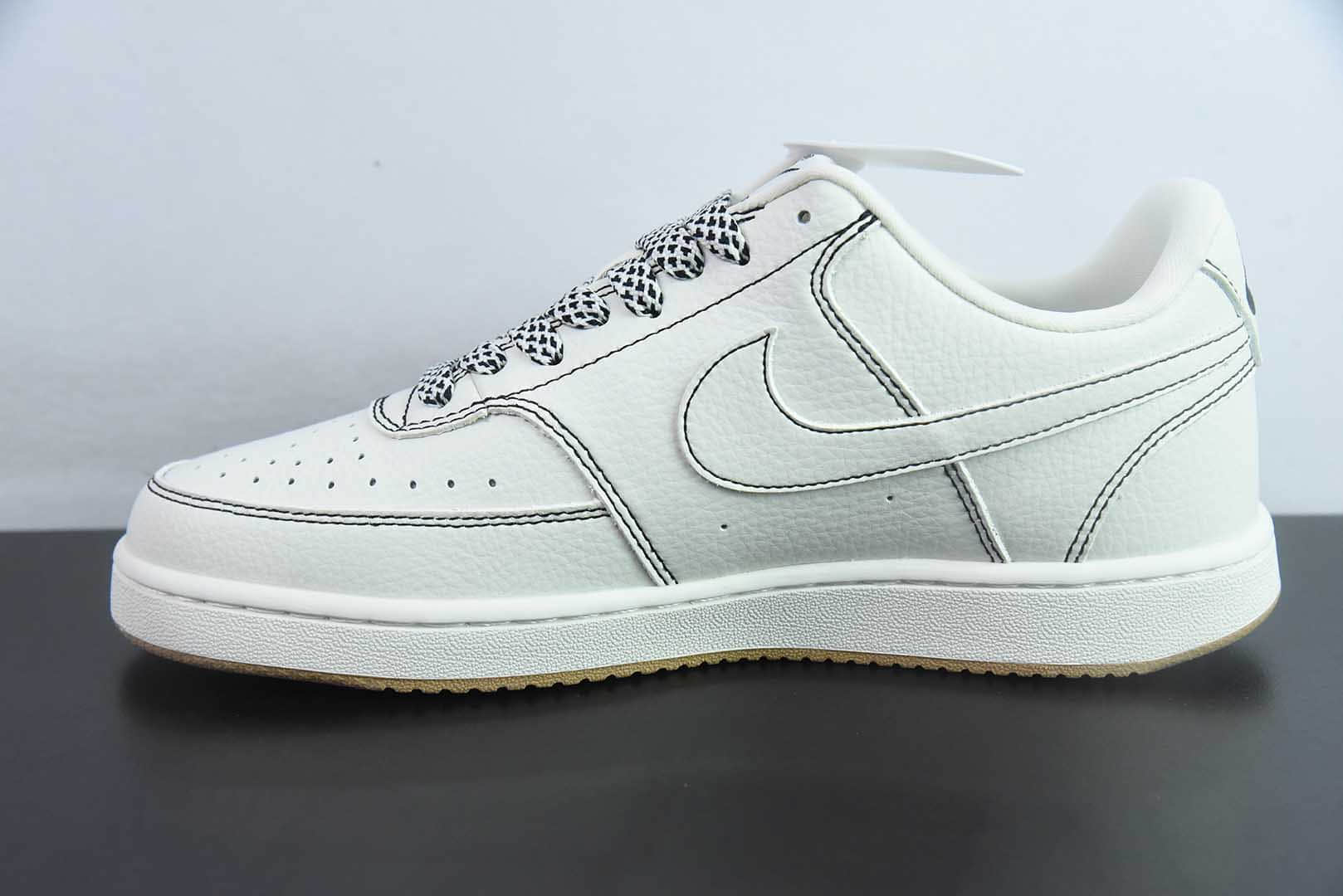 耐克Nike Air Force 1'07 Supreme联名米白印花小空军低帮休闲板鞋纯原版本 货号:CS5288-013