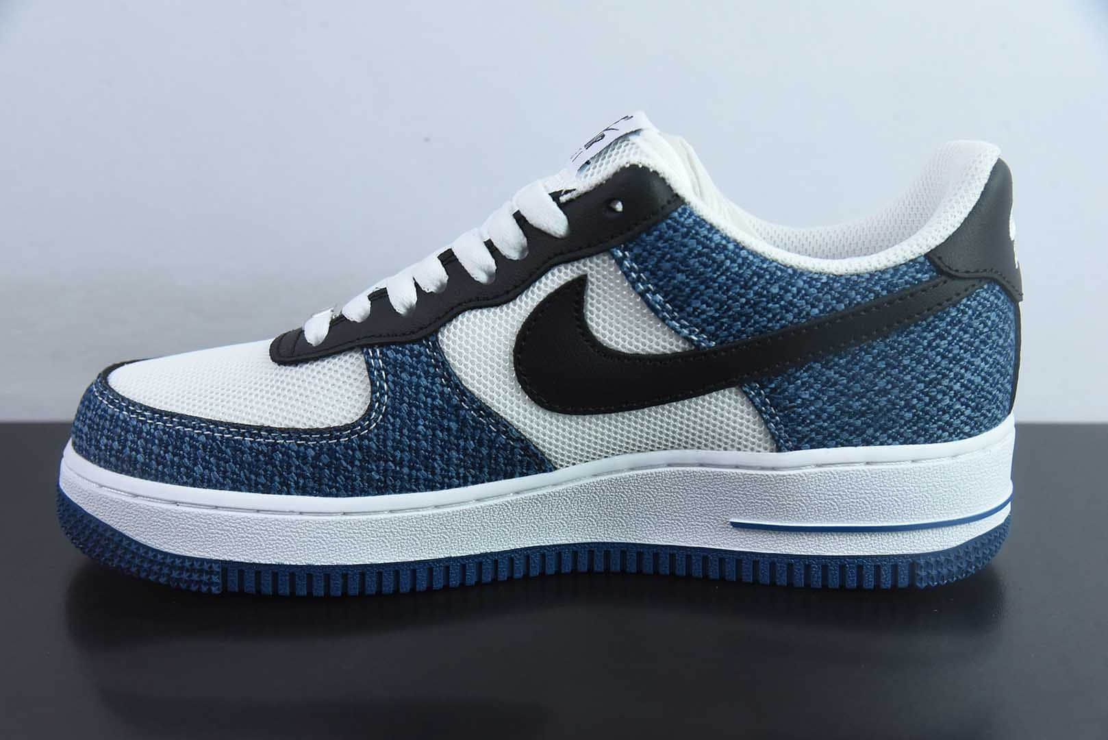 耐克Nike Air Force 1‘07 Low 牛仔布小勾空军一号低帮休闲板鞋纯原版本 货号：ZH0316-089