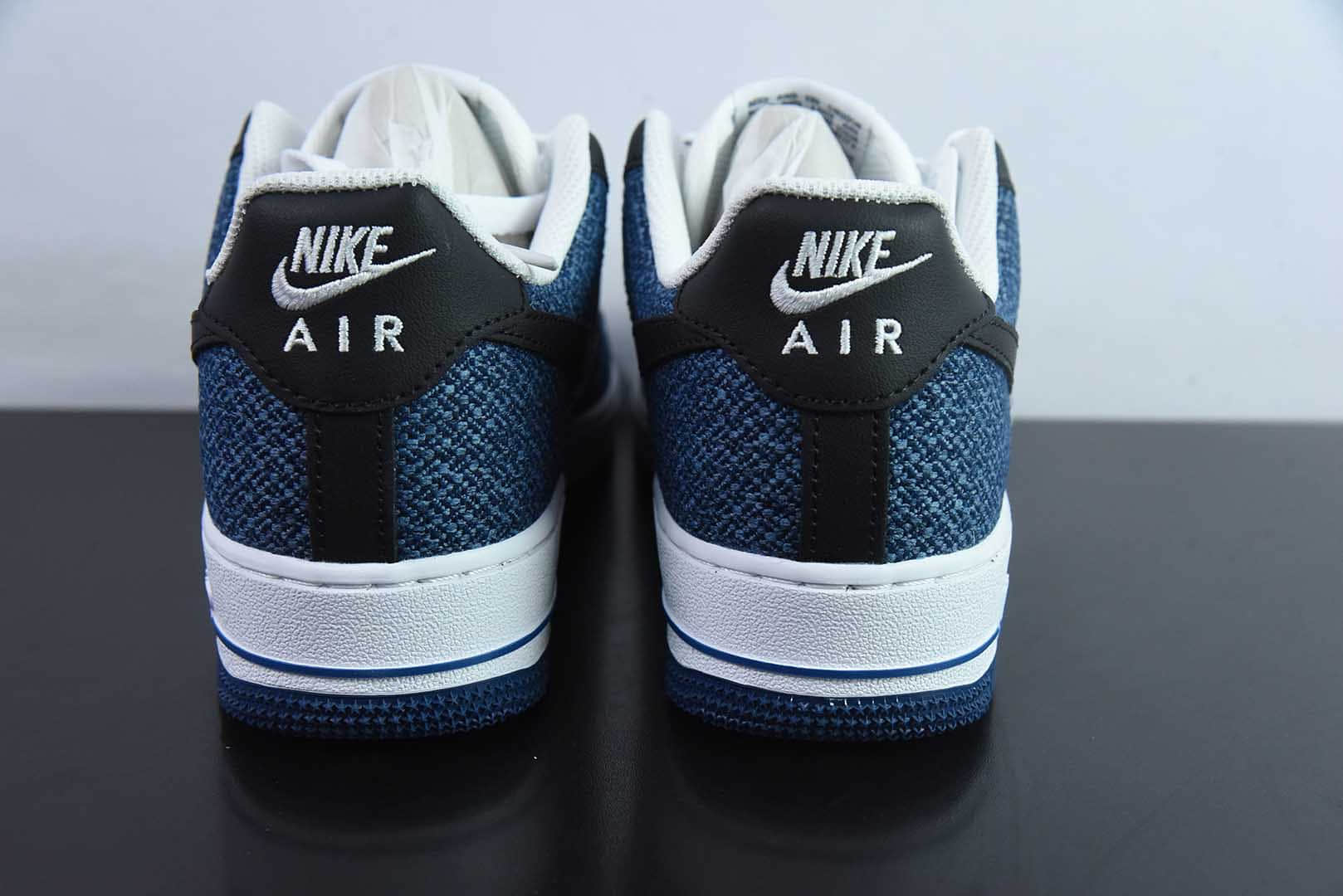 耐克Nike Air Force 1‘07 Low 牛仔布小勾空军一号低帮休闲板鞋纯原版本 货号：ZH0316-089