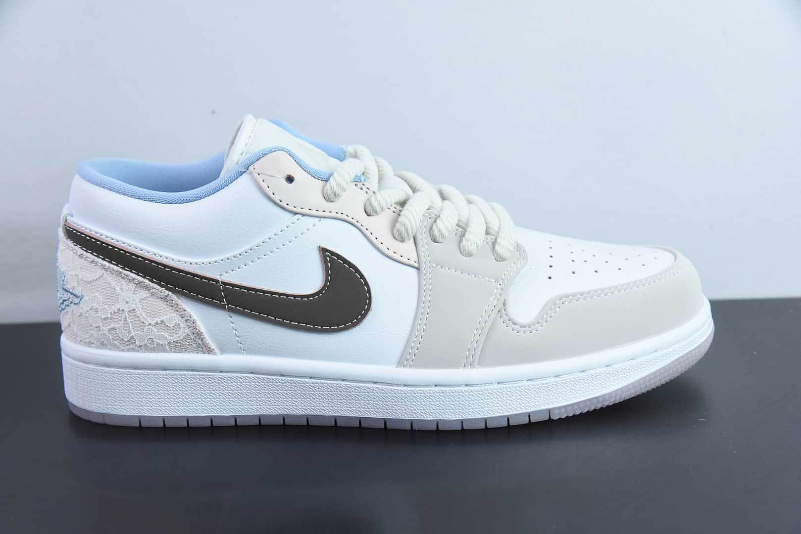 乔丹Air Jordan 1 Low AJ1乔1白粉低帮复古休闲板鞋纯原版本 货号：IB8859-101