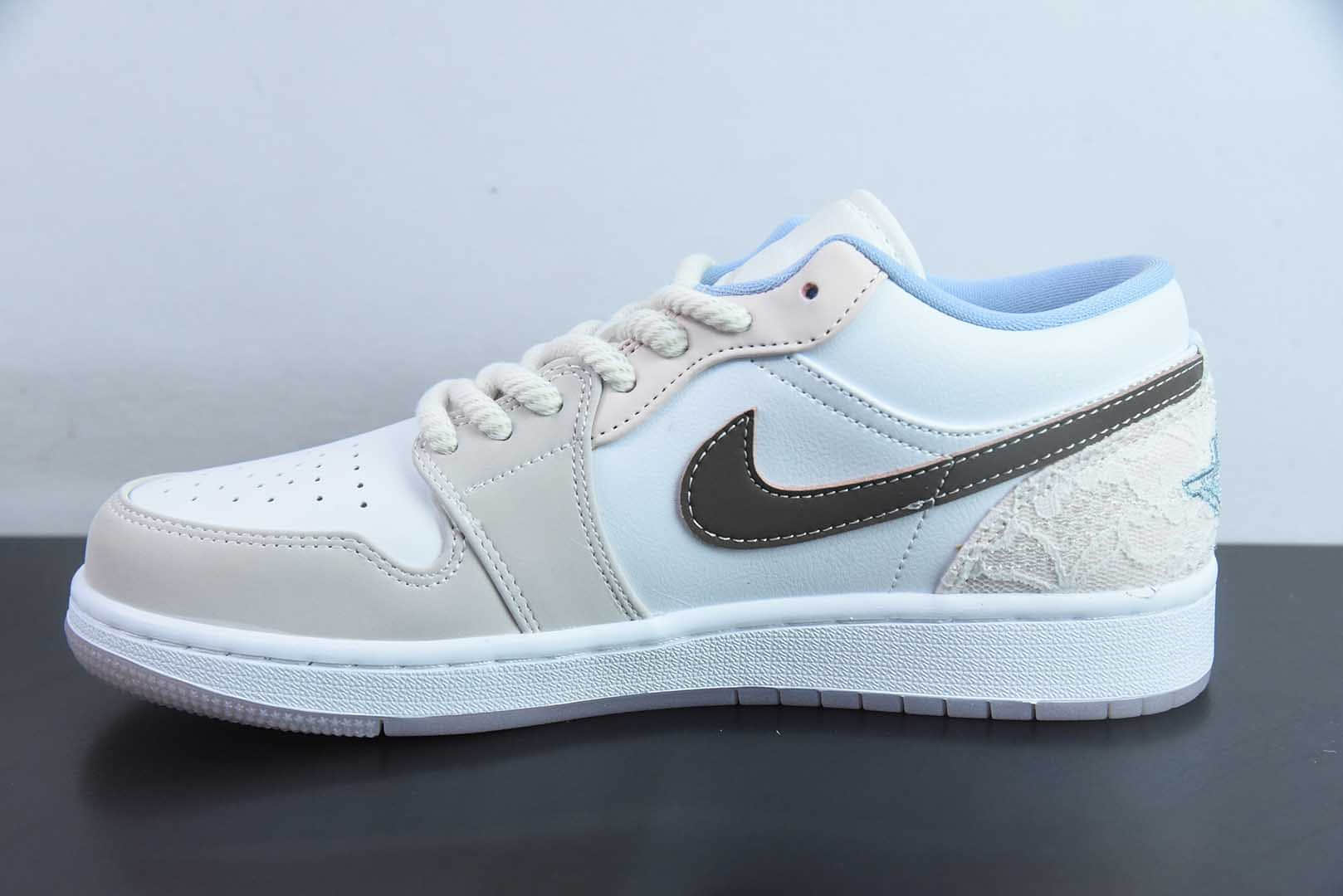 乔丹Air Jordan 1 Low AJ1乔1白粉低帮复古休闲板鞋纯原版本 货号：IB8859-101