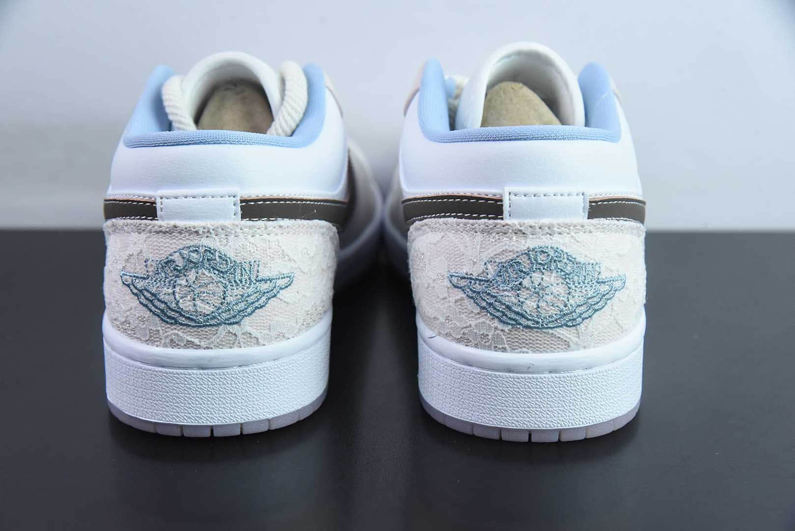 乔丹Air Jordan 1 Low AJ1乔1白粉低帮复古休闲板鞋纯原版本 货号：IB8859-101