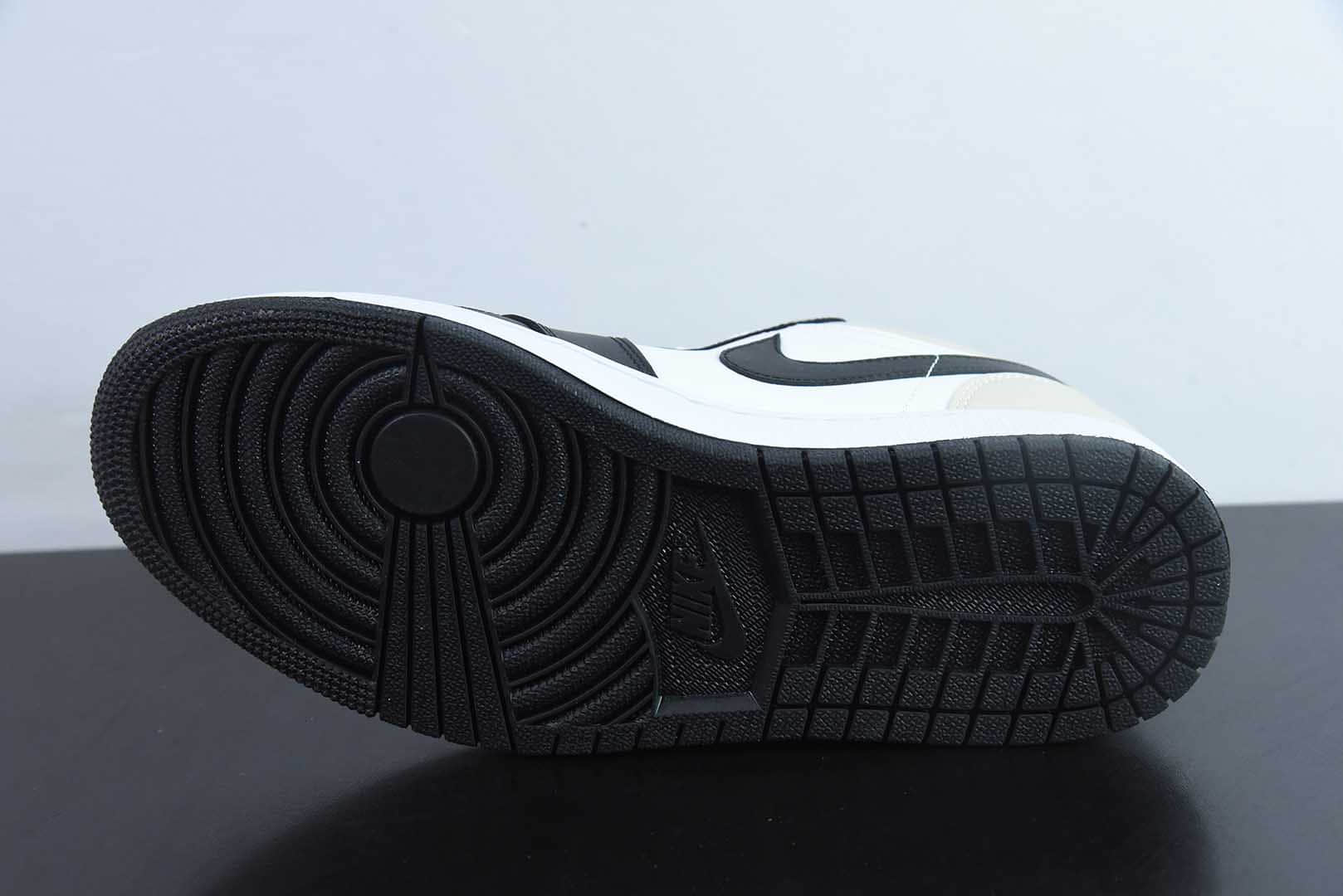 乔丹Air Jordan Low AJ1白黑米黄低帮文化篮球鞋纯原版本 货号：553558-153