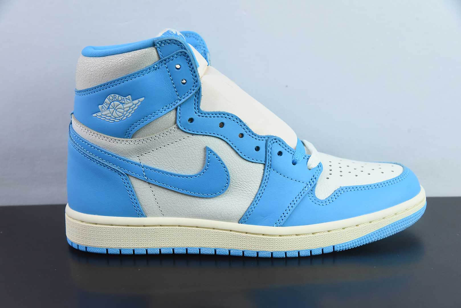 乔丹Air Jordan 1 High OG UNC Reimagined AJ1乔1做旧氧化北卡蓝高帮复古文化篮球鞋纯原版本 货号：DZ5485-402