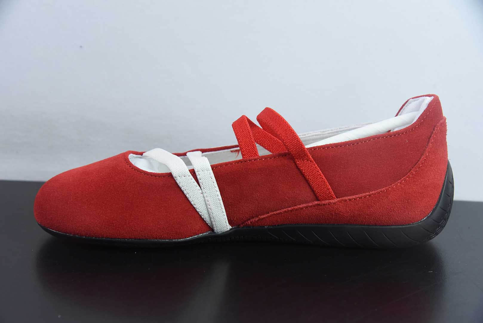 彪马Puma The Open Product x Puma Speedcat 彪马白红低帮生活舞蹈鞋纯原版本 货号：401287-07