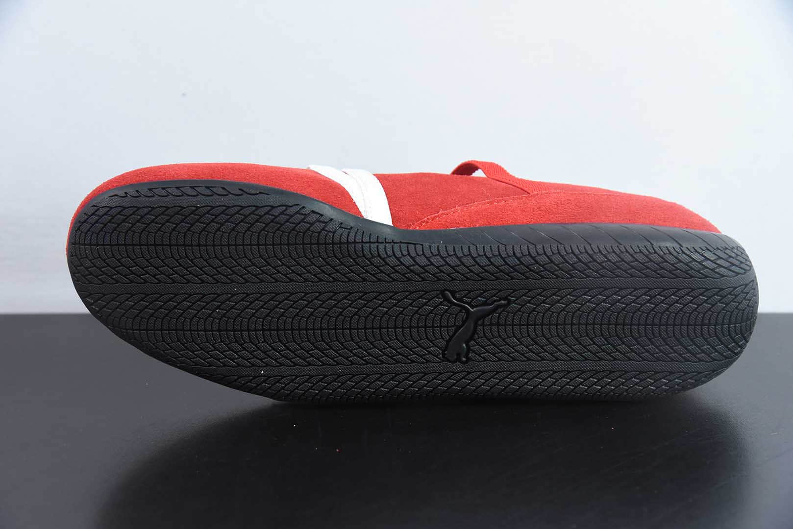 彪马Puma The Open Product x Puma Speedcat 彪马白红低帮生活舞蹈鞋纯原版本 货号：401287-07