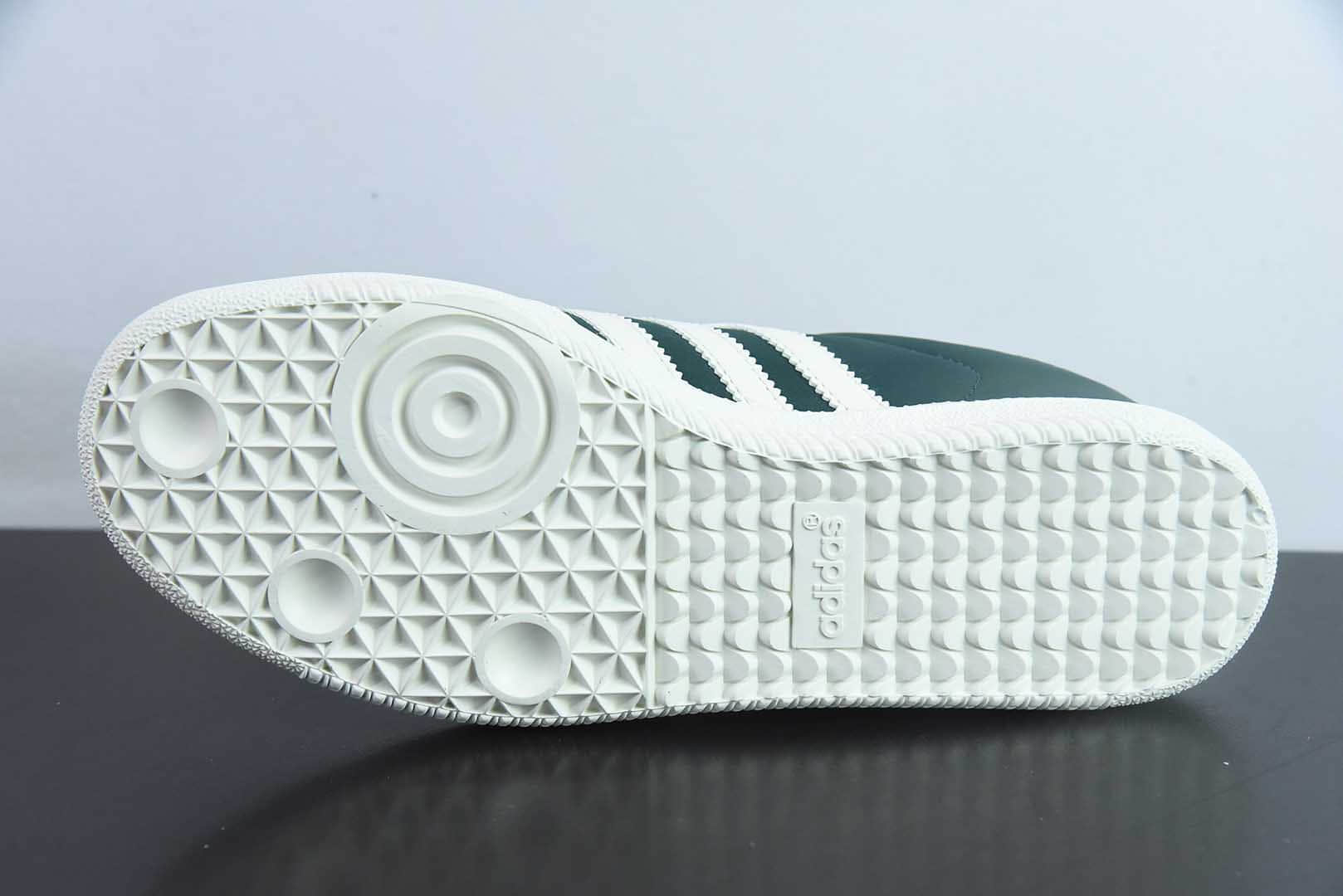 阿迪达斯 Adidas Original Samba OG 三叶草白绿复古桑巴鞋纯原版本 货号：JI3205