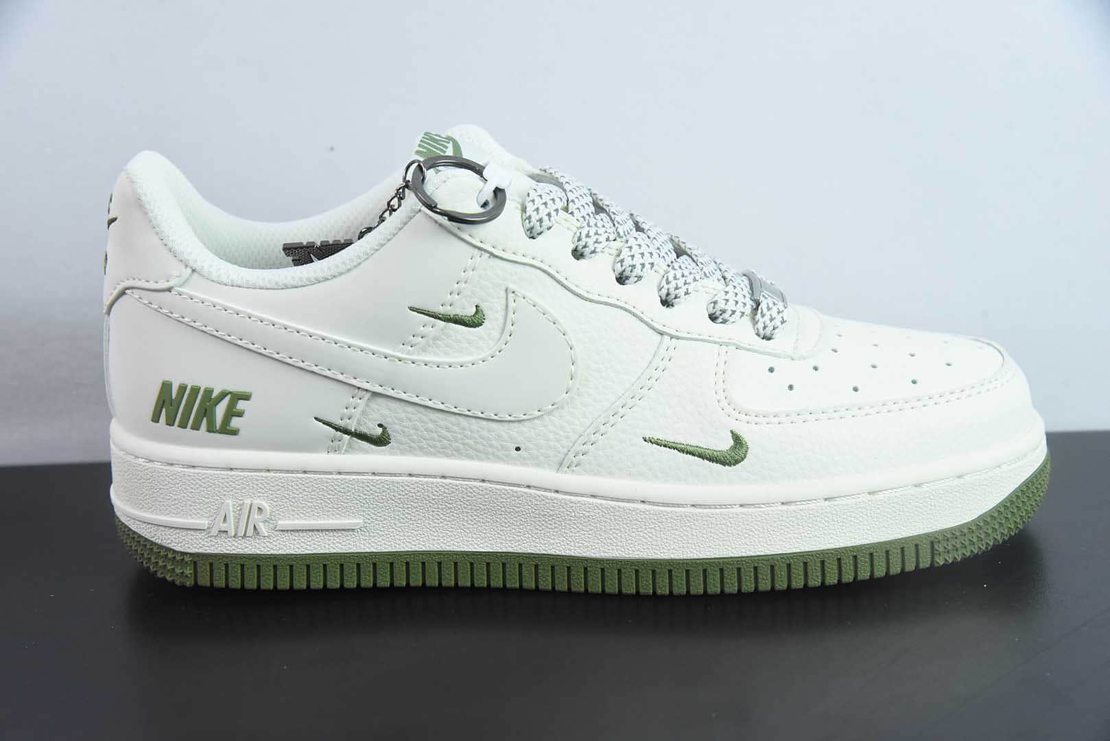 耐克Nike Air Force 1'07 Low 耐克联名白绿小三勾空军一号低帮休闲板鞋纯原版本 货号：XX3168-182