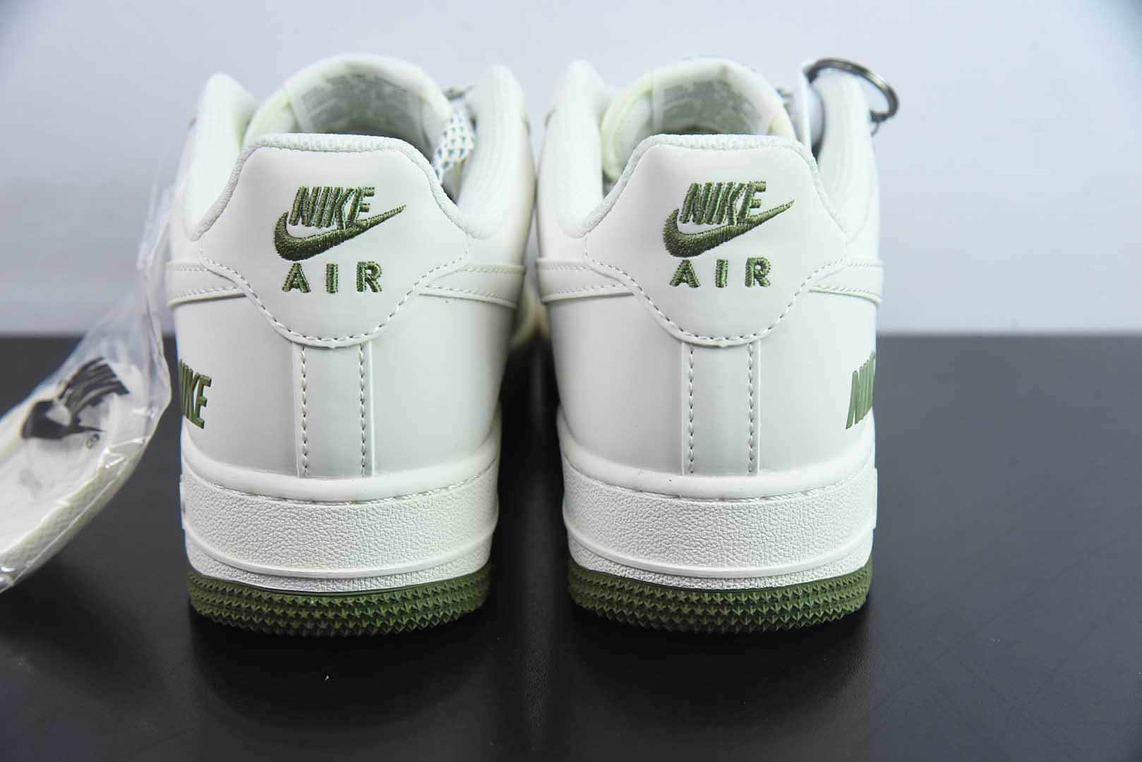 耐克Nike Air Force 1'07 Low 耐克联名白绿小三勾空军一号低帮休闲板鞋纯原版本 货号：XX3168-182