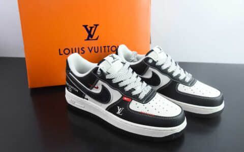 耐克Nike Air Force 1 '07 Low “LV联名荔纹黑”空军一号低帮休闲板鞋纯原版本 货号：YX5066-349