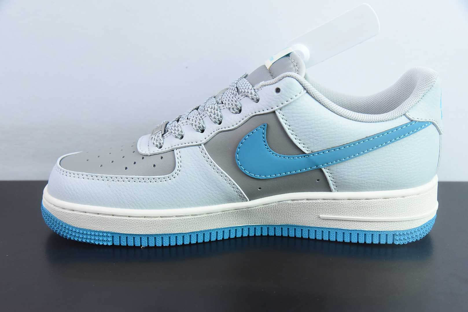 耐克Nike Air Force 1 '07 Low “LV联名灰蓝”空军一号低帮休闲板鞋纯原版本 货号：JJ2508-704