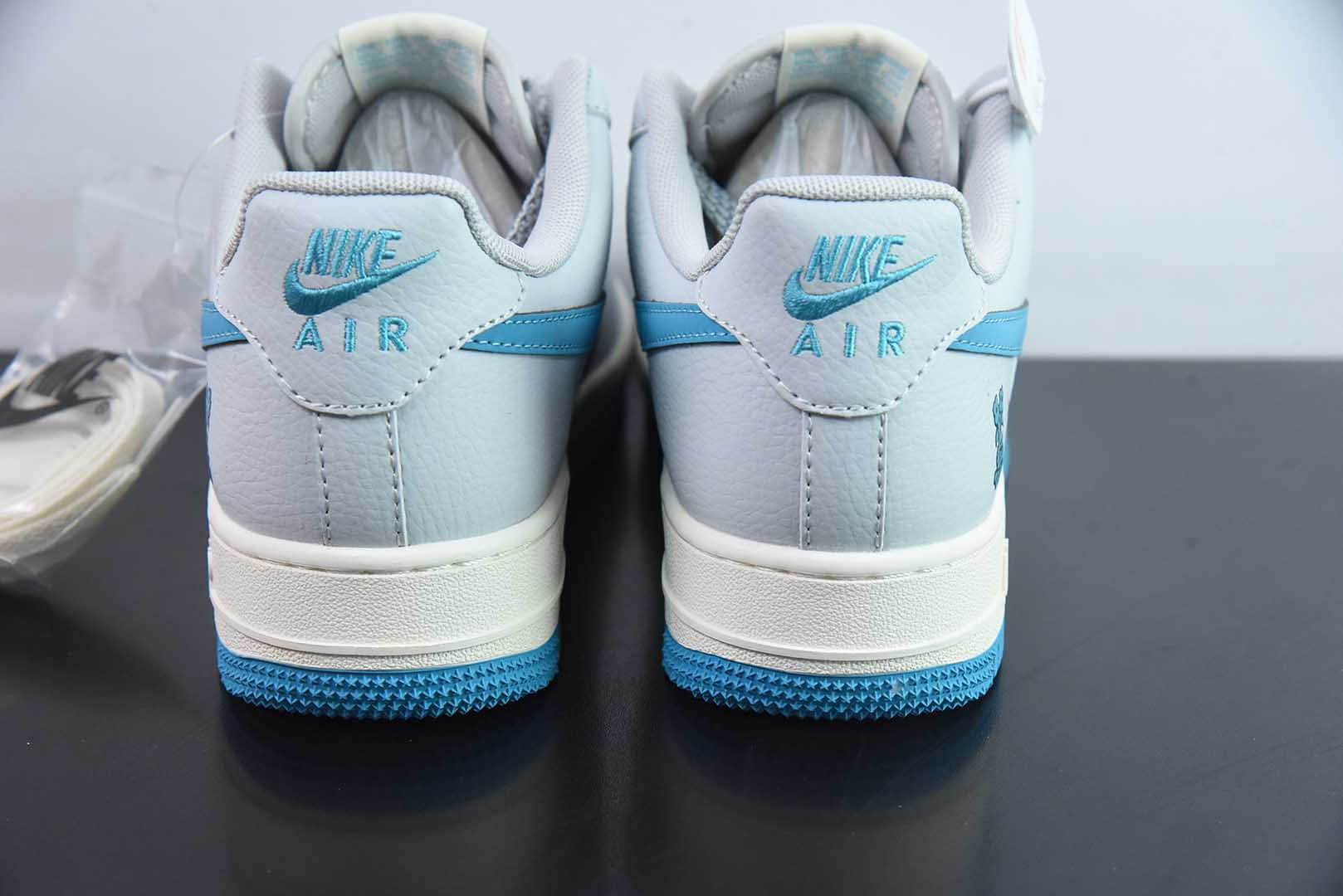 耐克Nike Air Force 1 '07 Low “LV联名灰蓝”空军一号低帮休闲板鞋纯原版本 货号：JJ2508-704