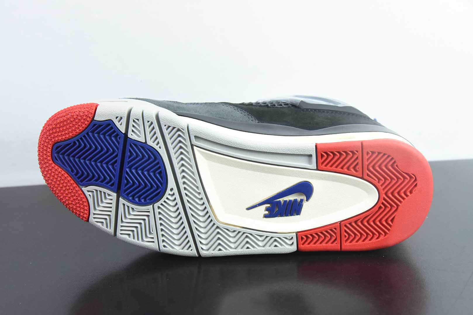 乔丹Air Jordan 4 Retro Lase AJ4乔4黑灰蓝男子复古文化篮球鞋纯原版本 货号：FV5029-003