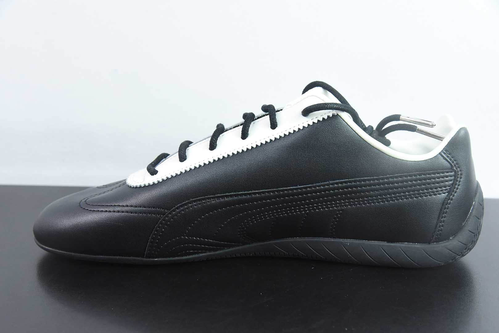彪马Puma Ferrari x Puma Speedcet 联名彪马黑白低帮复古运动休闲赛车跑鞋纯原版本 货号：404267-02